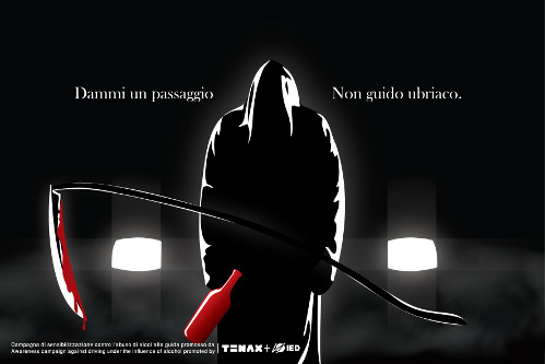 Dammi un passaggio. Non guido ubriaco.