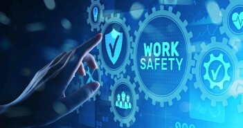 Work safety instruction standards law insurance industrial technology and regulation concept.