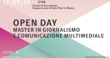 Open Day del Master in Giornalismo e Comunicazione multimediale – LUISS