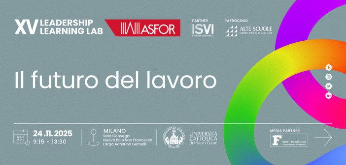 XV Leadership Learning Lab ASFOR – Il futuro del lavoro