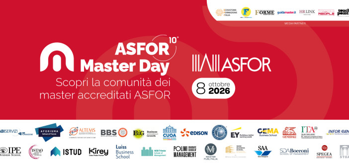 Asfor Master Day 2026 | giovedì 8 ottobre in tutta Italia e online